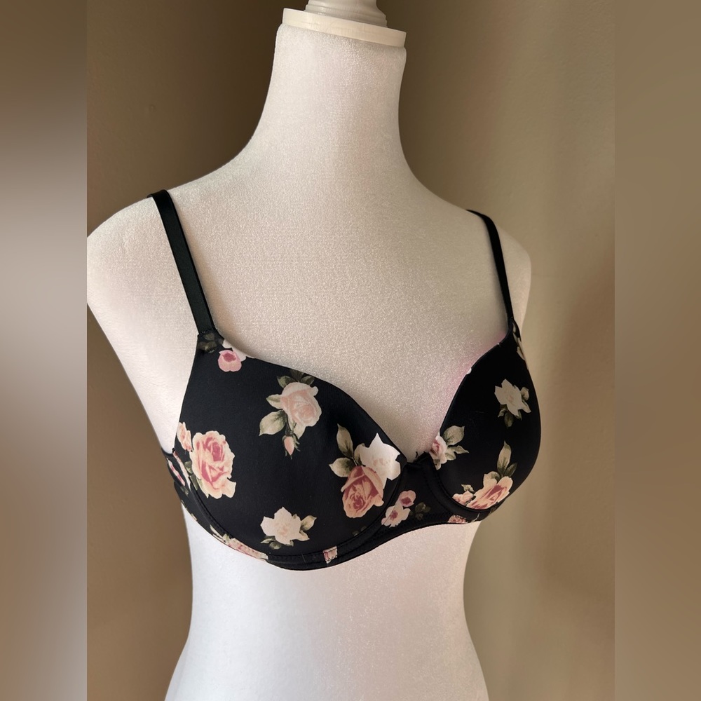 PINK Floral Bra